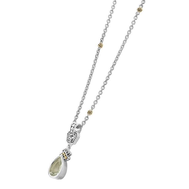 Rittenhouse Prasiolite Pendant Necklace