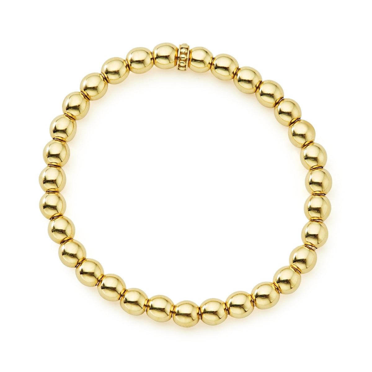 18K Gold Bead Stretch Bracelet 6mm | LAGOS Jewelry