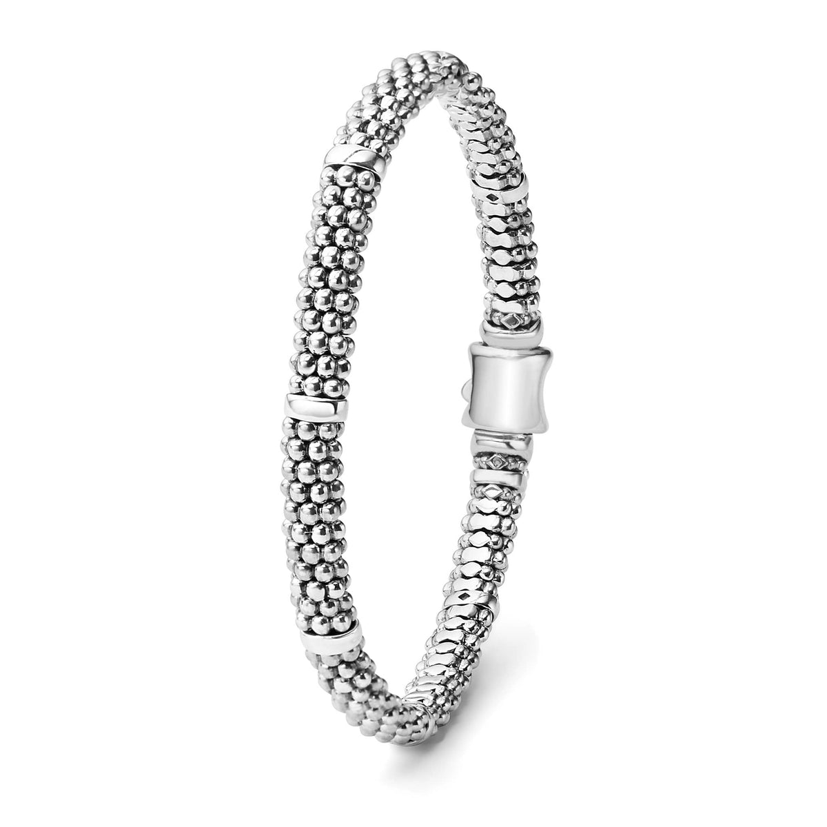 CHIEKO + caviar bangle † silver