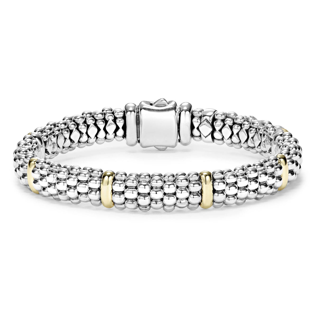 CHIEKO +  caviar bangle †  gold B1763 14KY 10mm FH Trad Style Kahili sz7.75 