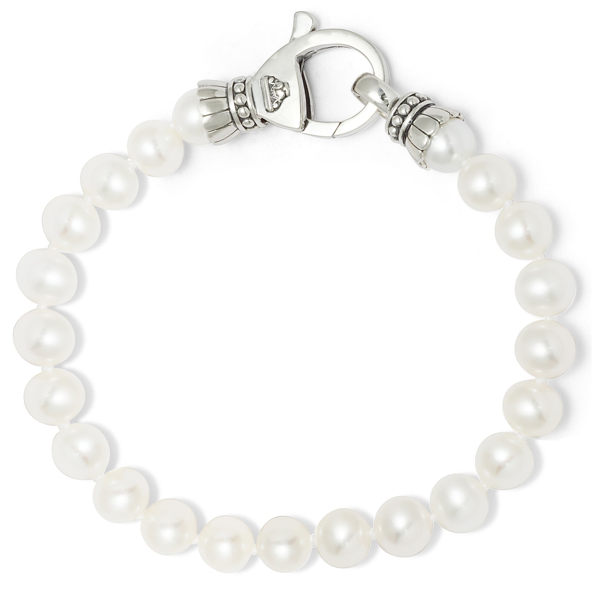 A single strand of cultured freshwater pearls form this bracelet that can be worn as a single strand or layer with other LAGOS bracelets for added interest.