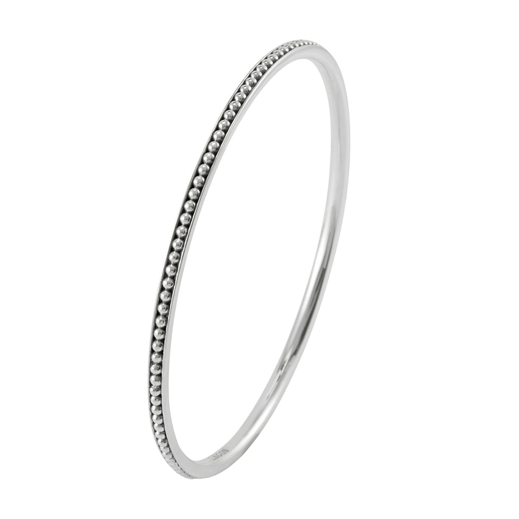 chieko+ caviar bangle シルバー Sterling Silver Caviar Bangle Gift Set | LAGOS Jewelry