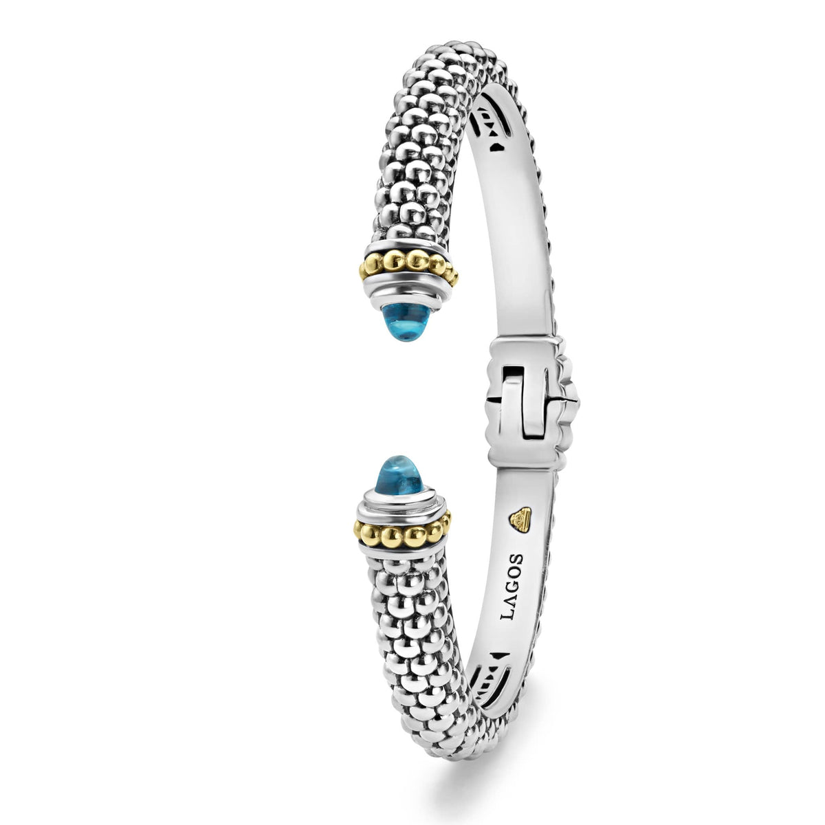 Swiss Blue Topaz Cuff Bracelet | 8mm | LAGOS Jewelry