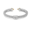 8mm, features intricate Caviar beading with polished silver and citrine gemstone end caps, showcasing LAGOS's elegance and craftsmanship.