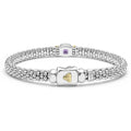 Clasp view of Small Amethyst Caviar Bracelet 6mm