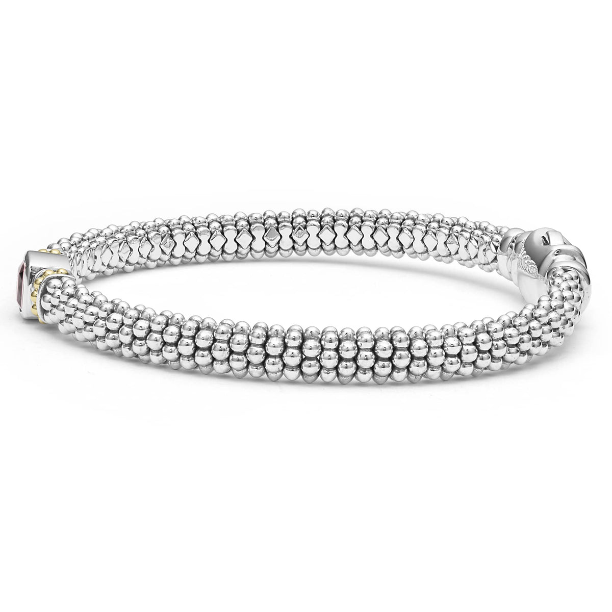 Small Rhodolite Garnet Caviar Bracelet 6mm | LAGOS Jewelry