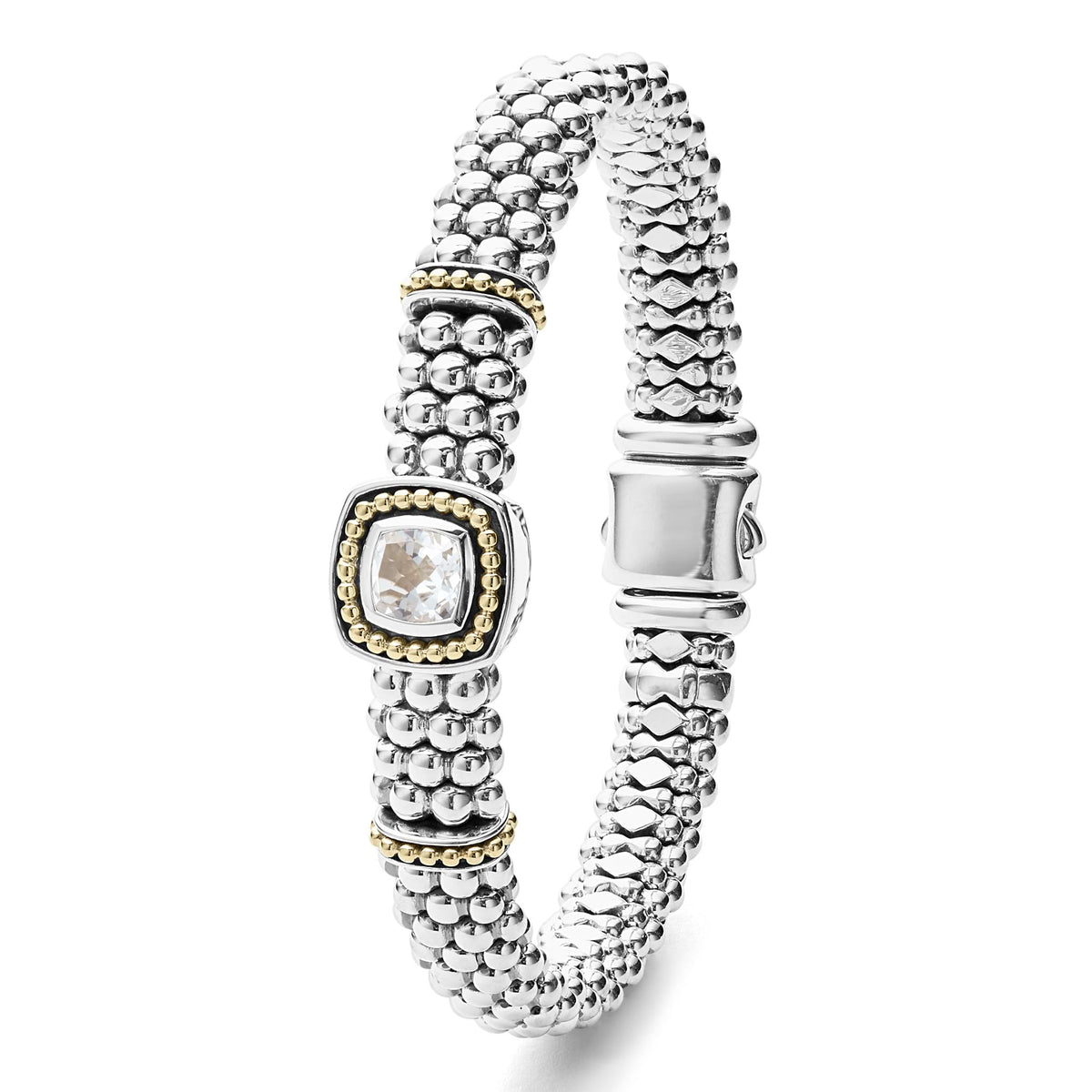 White Topaz Caviar Bracelet 9mm| LAGOS Jewelry
