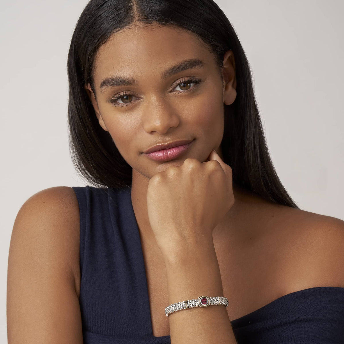Rittenhouse Rhodolite Garnet Caviar Bracelet | 9mm – LAGOS Rittenhouse Rhodolite Garnet Caviar Bracelet | 9mm – LAGOS