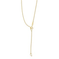 Meridian 18K Gold Black Ceramic Circle Pendant Necklace