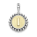 A Signature Caviar sterling silver and 18K gold initial ‘L’ charm. Charm can only be paired with chains 04-80756-ML, 04-80549-ML, 04-80946-ML or 04-10534-ML. Chain sold separately.