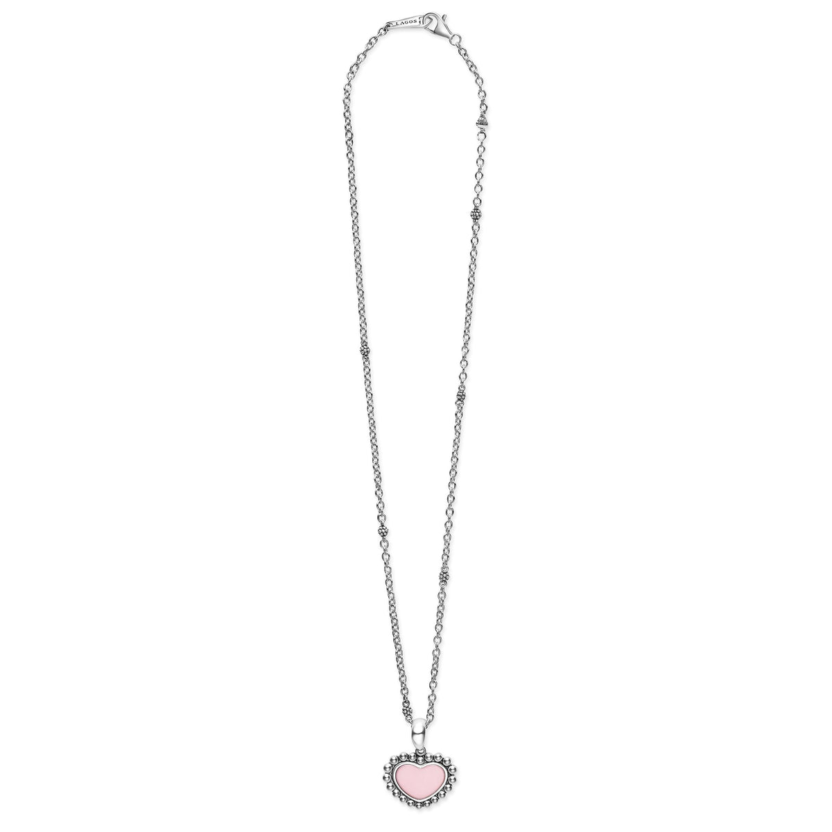 Pink Ceramic Heart Necklace | LAGOS Jewelry
