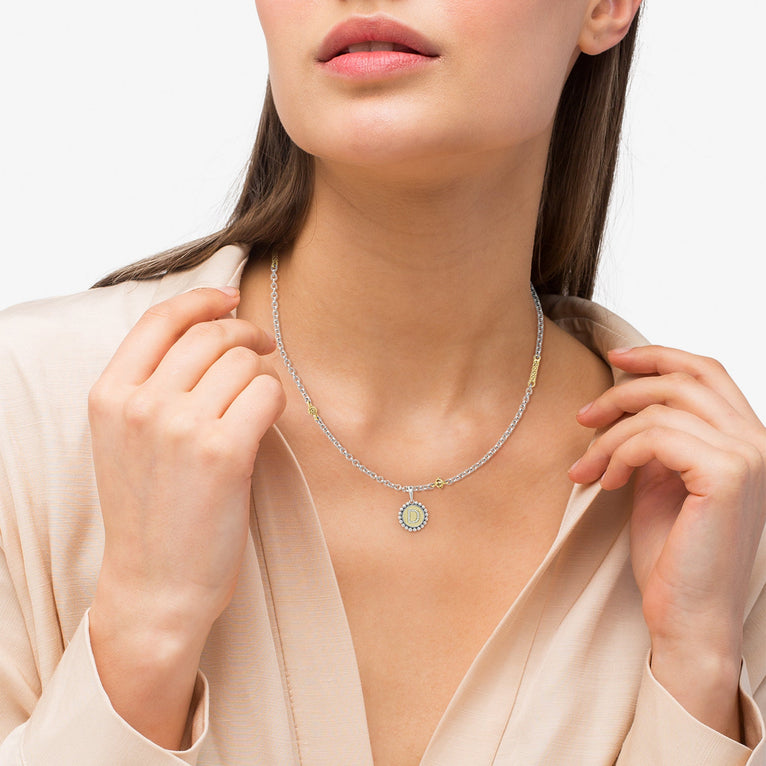 Signature Caviar Diamond D Initial Charm