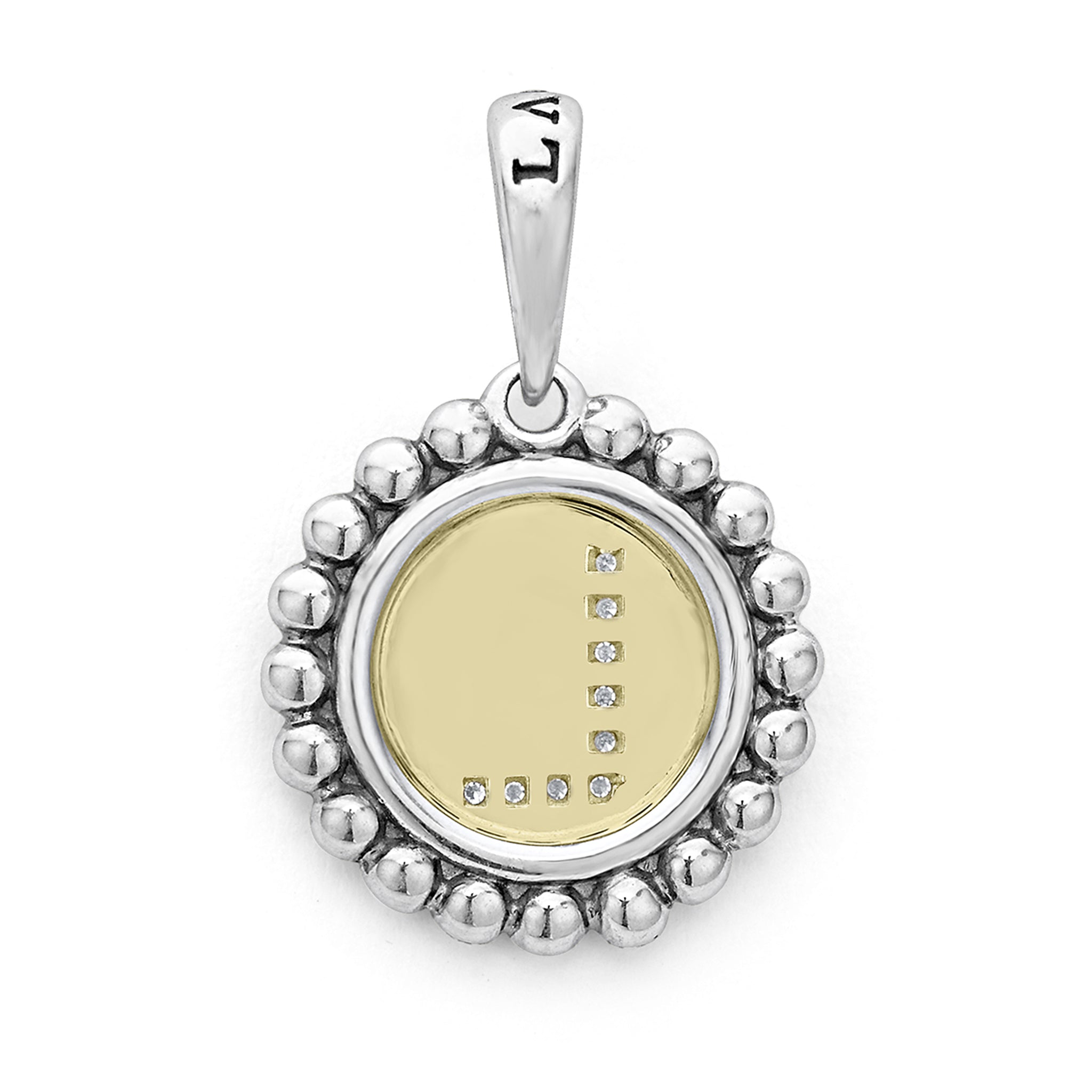 Signature Caviar Diamond L Initial Charm