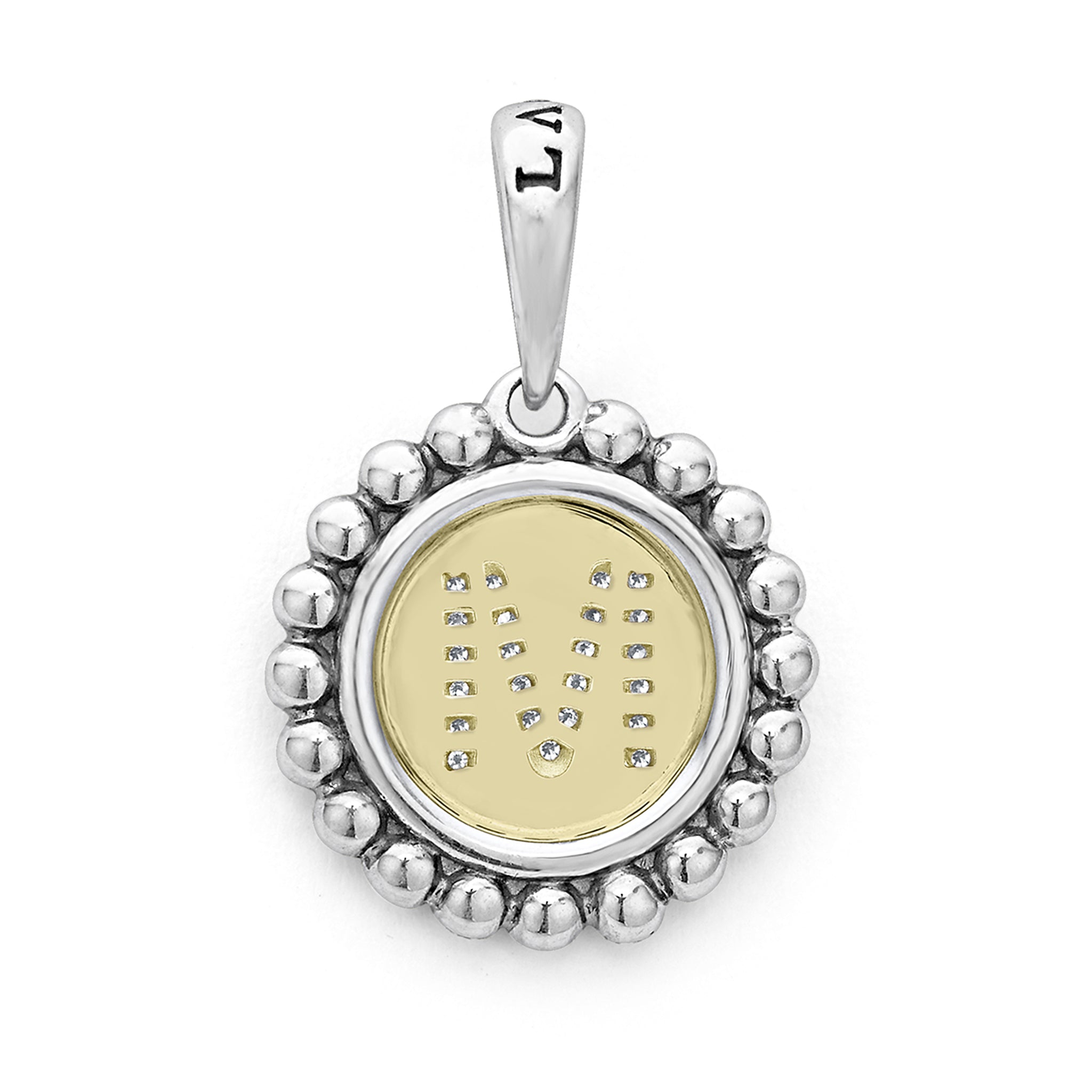 Signature Caviar Diamond M Initial Charm