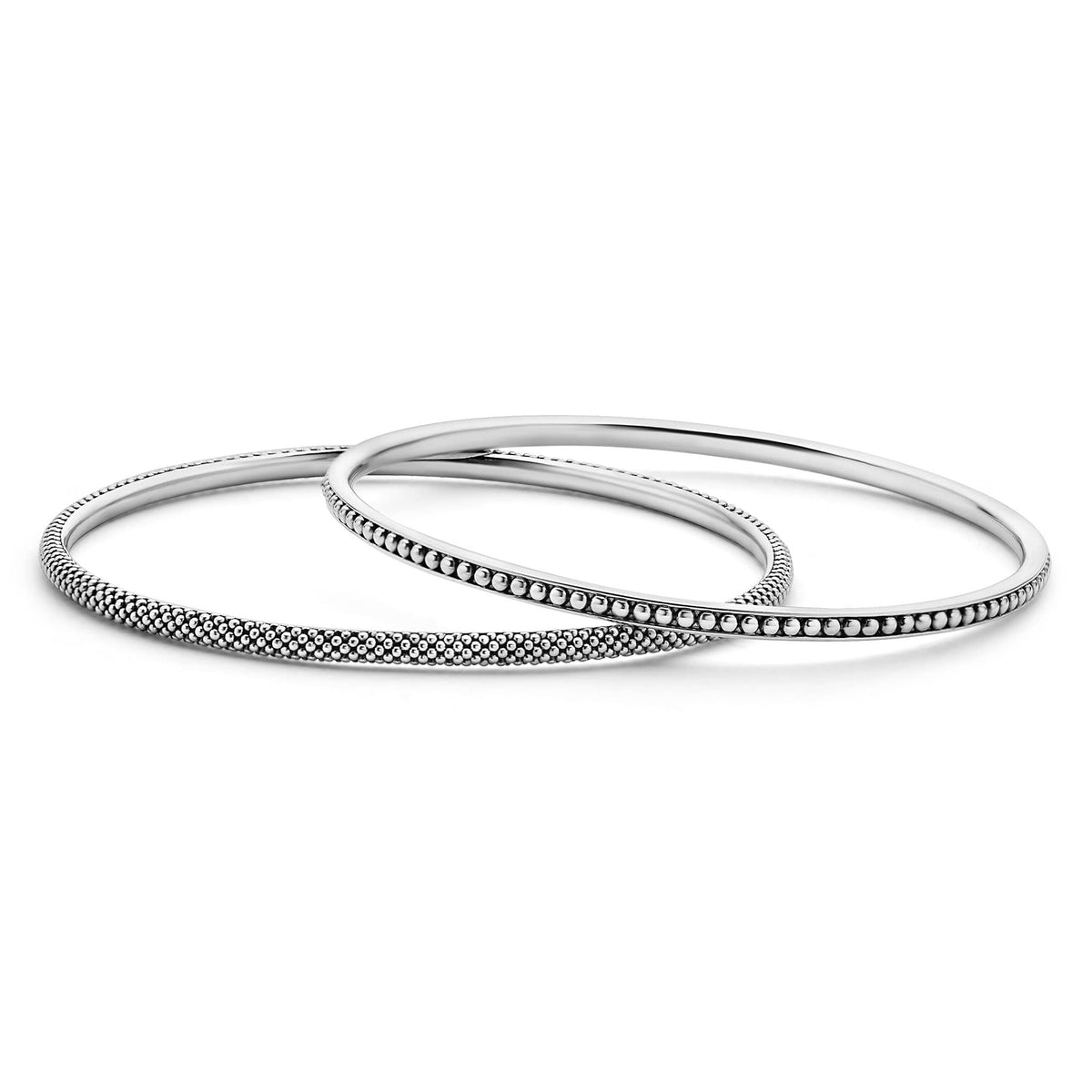 CHIEKO + caviar bangle † silver