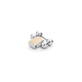 Smart Caviar 18k Rose Gold and Stainless Steel Link, a sleek jewelry component designed to extend and enhance the elegance of your bracelet.