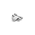 Smart Caviar Sterling Silver Link shown as a chrome-plated massager with smooth metal balls, designed for enhancing a Smart Caviar bracelet's length and elegance.