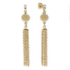 Sophisticated tassel drop earrings with 18k gold Caviar beading and diamonds. LAGOS diamonds are the highest quality natural stones.
