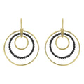 Meridian Statement 18K Gold and Ceramic Circle Drop Earrings