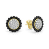 18k gold, diamonds, and onyx form these timeless stud earrings. LAGOS diamonds are the highest quality natural stones.