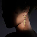 Studio 18K Gold Leaf Drop Earrings