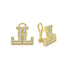 18k gold and diamonds form these signature double L omega clip earrings. LAGOS diamonds are the highest quality natural stones.