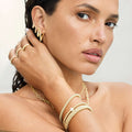 Caviar Gold 18K Gold Caviar Huggie Earrings