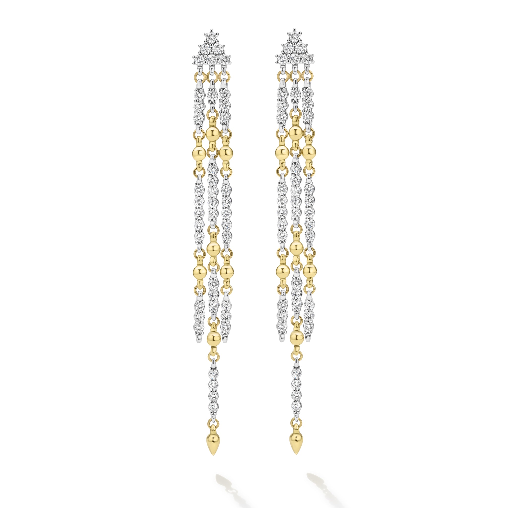 Studio 18K Two-Tone Diamond Earrings