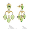 Studio 18K Gold Peridot & Diamond Drop Earrings