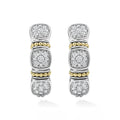 Rittenhouse Two-Tone Diamond Hoop Earrings