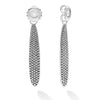 A LAGOS exclusive. Sterling silver and Caviar beading form these dramatic drop earring backs.