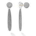 A LAGOS exclusive. Caviar beading form these drop earrings. Backings are removable to mix-and-match your favorite LAGOS earrings.