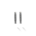 Signature Caviar Sterling Silver Caviar Beaded Huggie Earring
