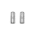 Signature Caviar Silver Caviar Beaded Huggie Earrings