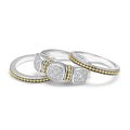 Rittenhouse Two-Tone Diamond Stacking Rings