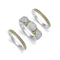 Rittenhouse Two-Tone Diamond Stacking Rings