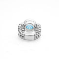 Swiss Blue Topaz Cabochon