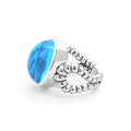 Swiss Blue Topaz Cabochon