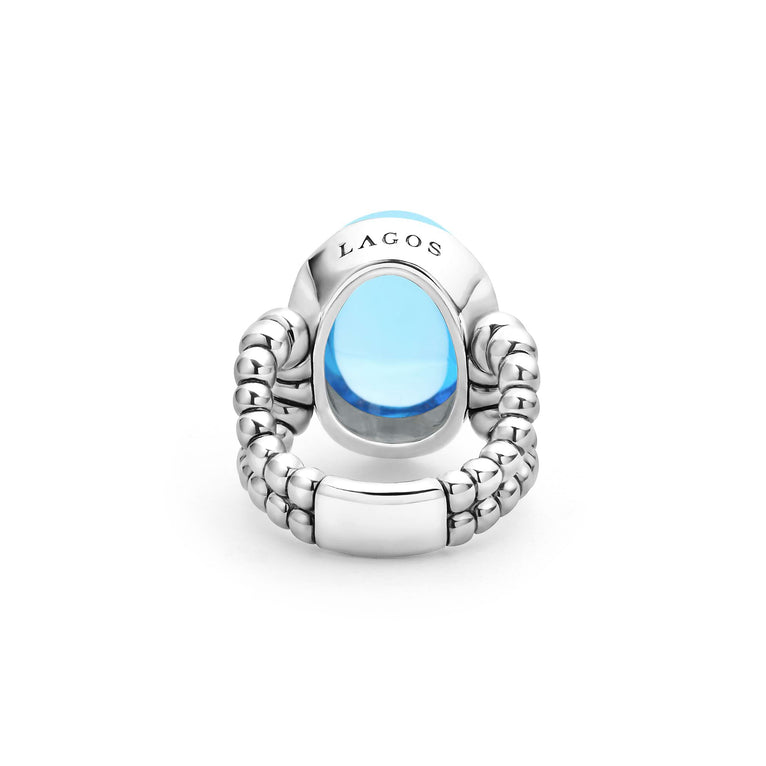 Swiss Blue Topaz Cabochon