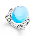 Swiss Blue Topaz Cabochon
