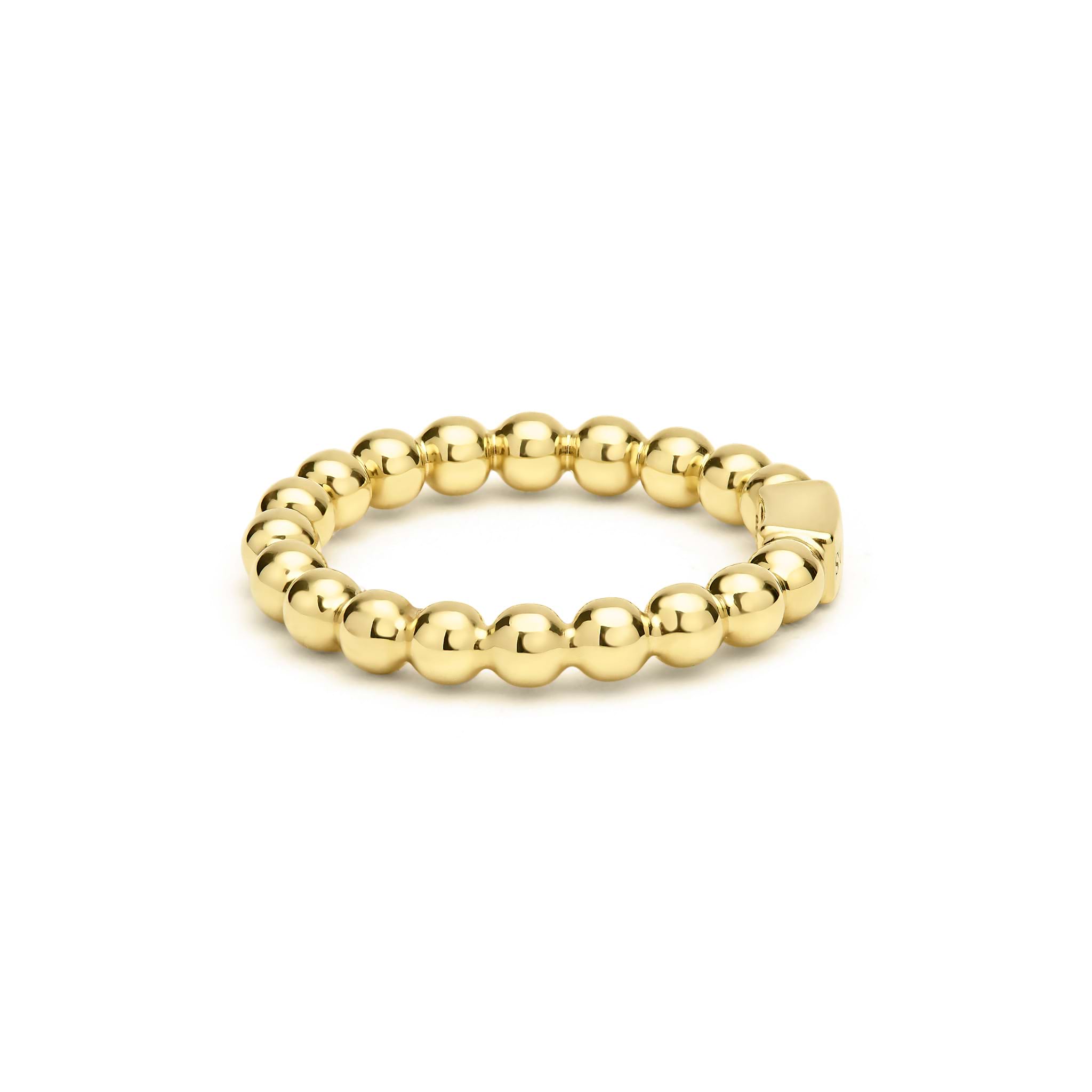 Caviar Gold 18K Gold Caviar Beaded Stacking Ring