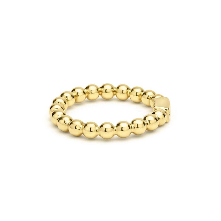 Caviar Gold 18K Gold Caviar Beaded Stacking Ring