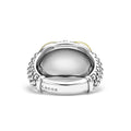 Embrace Two-Tone X Caviar Dome Ring