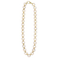 Caviar Gold Grey Agate and 18K Gold Caviar Link Necklace
