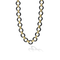 Caviar Gold 18K Gold Black Ceramic Circle Link Necklace