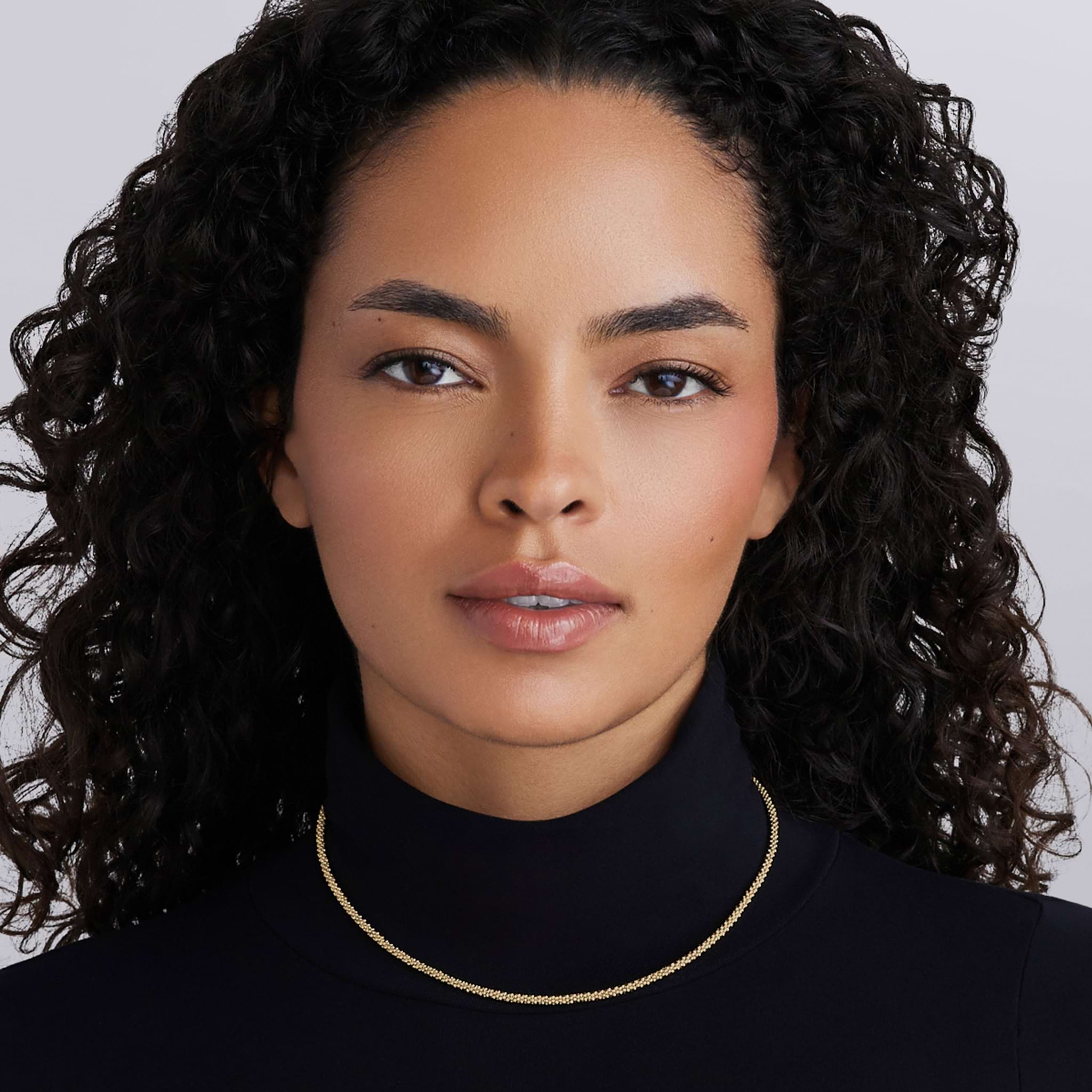 Caviar Gold 18K Gold Caviar Necklace 3mm