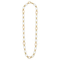 Caviar Color 18K Gold and White Ceramic Necklace