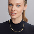 Caviar Gold 18K Gold Open Ball Link Necklace