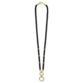 Black Caviar 18K Gold and Black Ceramic Circle Rope Necklace