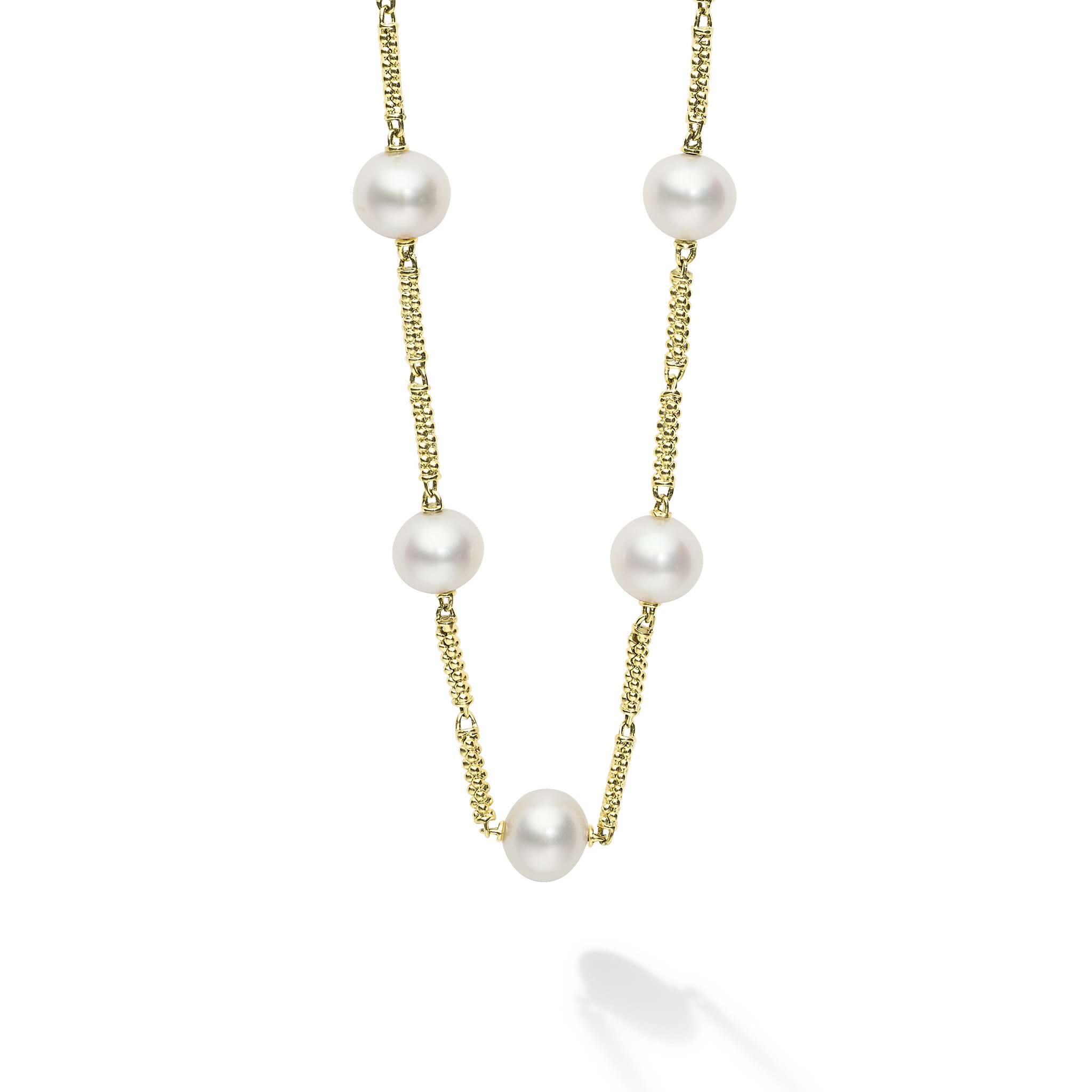 Studio 18K Gold Superfine Pearl Necklace
